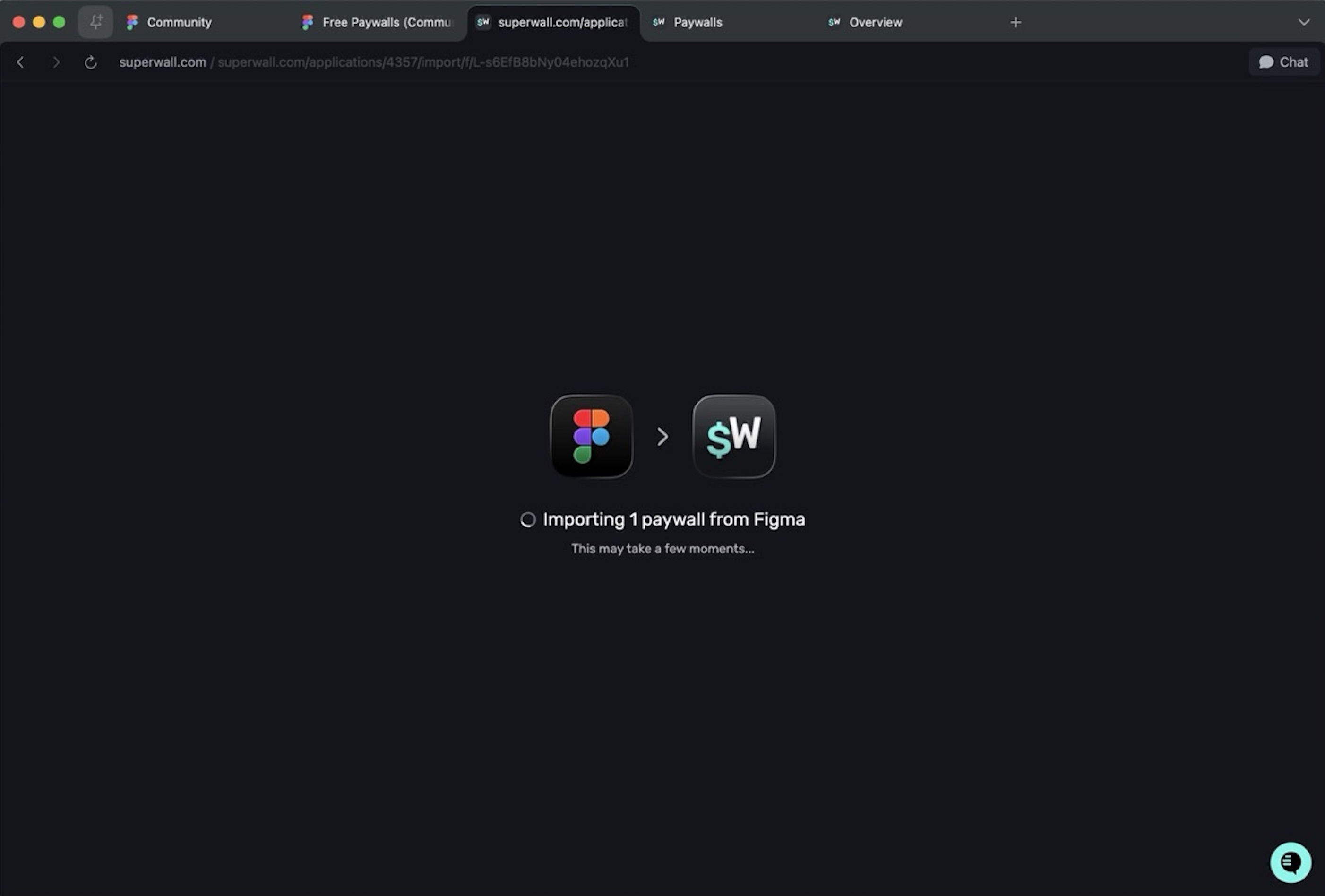 Import in progress from Figma to Superwall